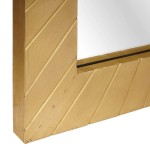 vidaXL Oglindă pentru baie Pe perete Negru și Aur 50 x 2,5 x 70 cm