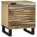vidaXL Mese de noptieră Maro și negru 40 x 33.5 x 46 cm vidaXL Mese de noptieră Maro și negru 40 x 33.5 x 46 cm