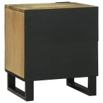 vidaXL Mese de noptieră Maro și negru 40 x 33.5 x 46 cm vidaXL Mese de noptieră Maro și negru 40 x 33.5 x 46 cm