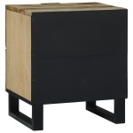 vidaXL Cabinet de noptieră 40x33.5x46 cm din lemn masiv de mango și lemn ingineresc vidaXL Cabinet de noptieră 40x33.5x46 cm din lemn masiv de mango și lemn ingineresc