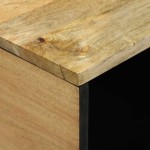 vidaXL Masă de cafea Maro și negru 80 x 50 x 40 cm