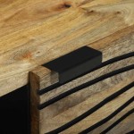 vidaXL Masă de cafea Maro și negru 80 x 50 x 40 cm