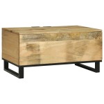 vidaXL Masă de cafea - 80 x 50 x 40 cm, Lemn masiv de mango vidaXL Masă de cafea - 80 x 50 x 40 cm, Lemn masiv de mango