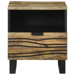 vidaXL Dulap de noapte Maro 40 x 33 x 46 cm Lemn masiv de acacia