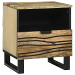 vidaXL Dulap de noapte 2 pcs Maro 40 x 33 x 46 cm Lemn masiv de mango vidaXL Dulap de noapte 2 pcs Maro 40 x 33 x 46 cm Lemn masiv de mango