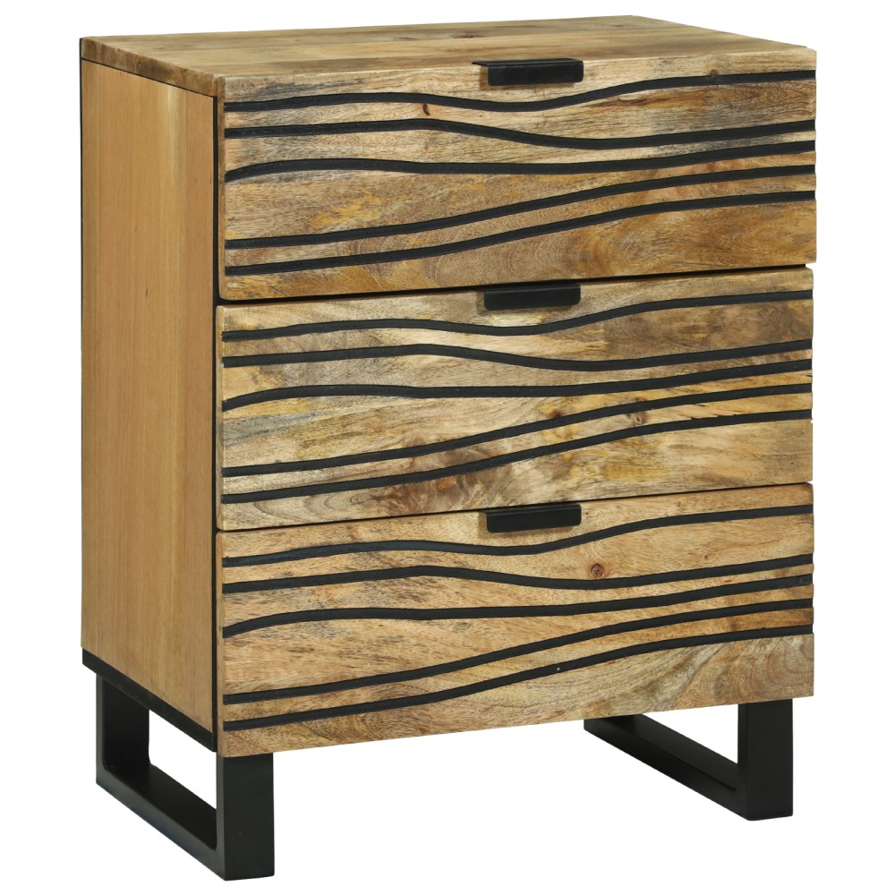 vidaXL Dulap de noapte Maro 50 x 33 x 62 cm Lemn masiv de acacia