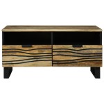 vidaXL Masă de cafea - 80 x 54 x 40 cm - Lemn de mango vidaXL Masă de cafea - 80 x 54 x 40 cm - Lemn de mango