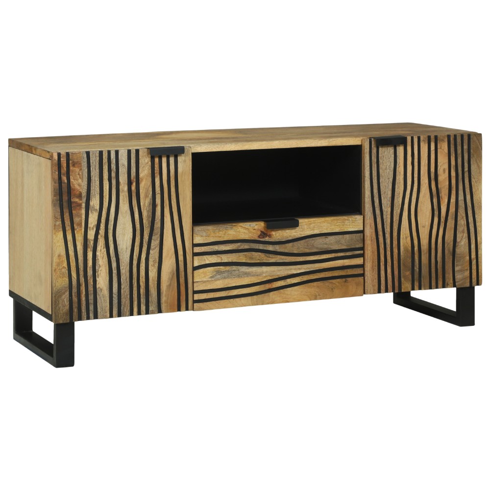 vidaXL Dulap TV - 105 x 33.5 x 46 cm, din lemn masiv de mango