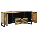 vidaXL Dulap TV - 105 x 33.5 x 46 cm, din lemn masiv de mango