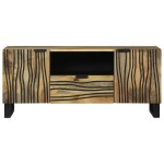 vidaXL Dulap TV - 105 x 33.5 x 46 cm, din lemn masiv de mango