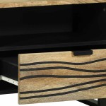 vidaXL Cabinet de depozitare media cu sertar cu raft Maro 80 x 33.5 x 46 cm vidaXL Cabinet de depozitare media cu sertar cu raft Maro 80 x 33.5 x 46 cm