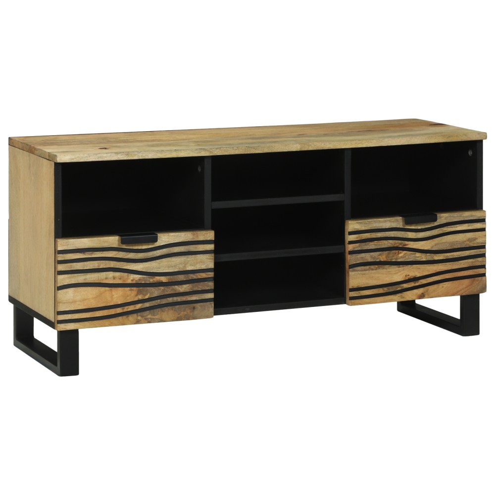 vidaXL Dulap TV , 100x33.5x46 cm, din lemn solid de mango