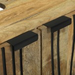 vidaXL Dulap pentru Chiuvetă cu raft Maro și negru 62 x 33 x 58 cm vidaXL Dulap pentru Chiuvetă cu raft Maro și negru 62 x 33 x 58 cm