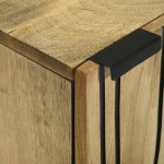 vidaXL Cabinet de baie 38x33.5x58 cm din lemn masiv de mango și lemn ingineresc vidaXL Cabinet de baie 38x33.5x58 cm din lemn masiv de mango și lemn ingineresc