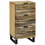 vidaXL Dulap - 40 x 33.5 x 75 cm, din lemn solid de mango și lemn ingineresc.