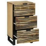vidaXL Dulap - 40 x 33.5 x 75 cm, din lemn solid de mango și lemn ingineresc.