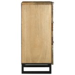 vidaXL Dulap - 40 x 33.5 x 75 cm, din lemn solid de mango și lemn ingineresc.