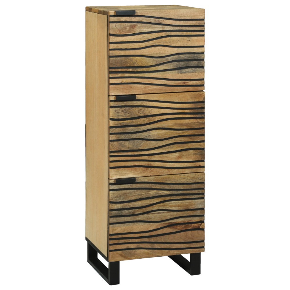 vidaXL Highboard - 40x33.5x110 cm, din lemn masiv de mango.