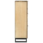 vidaXL Highboard - 40x33.5x110 cm, din lemn masiv de mango.