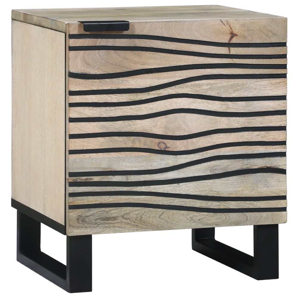 vidaXL Mese de noptieră 2 pcs natural 40 x 33.5 x 46 cm