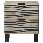 vidaXL Dulap de noapte cu sertar Alb și negru 40 x 33 x 46 cm vidaXL Dulap de noapte cu sertar Alb și negru 40 x 33 x 46 cm