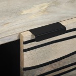 vidaXL Masă de cafea Alb, Negru 80 x 50 x 40 cm Lemn de mango solid vidaXL Masă de cafea Alb, Negru 80 x 50 x 40 cm Lemn de mango solid