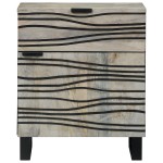 vidaXL Dulap de noapte cu sertar Alb și negru 50 x 33 x 60 cm vidaXL Dulap de noapte cu sertar Alb și negru 50 x 33 x 60 cm