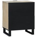 vidaXL Dulap de noapte cu sertar Alb și negru 50 x 33 x 60 cm vidaXL Dulap de noapte cu sertar Alb și negru 50 x 33 x 60 cm