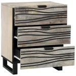 vidaXL Dulap de noapte cu sertar Alb și negru 50 x 33 x 60 cm vidaXL Dulap de noapte cu sertar Alb și negru 50 x 33 x 60 cm