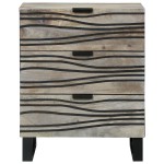 vidaXL Dulap de noapte cu sertar Alb și negru 50 x 33 x 60 cm vidaXL Dulap de noapte cu sertar Alb și negru 50 x 33 x 60 cm