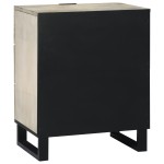 vidaXL Dulap de noapte cu sertar Alb și negru 50 x 33 x 60 cm vidaXL Dulap de noapte cu sertar Alb și negru 50 x 33 x 60 cm