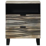 vidaXL Dulap de noapte cu sertar Alb și negru 50 x 33 x 60 cm vidaXL Dulap de noapte cu sertar Alb și negru 50 x 33 x 60 cm