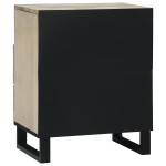vidaXL Dulap de noapte cu sertar Alb și negru 50 x 33 x 60 cm vidaXL Dulap de noapte cu sertar Alb și negru 50 x 33 x 60 cm