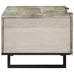 vidaXL Masă de cafea cu raft cu depozitare cu ușă Alb, Negru 100 x 50 x 40 cm vidaXL Masă de cafea cu raft cu depozitare cu ușă Alb, Negru 100 x 50 x 40 cm