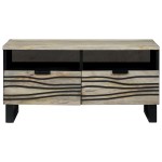 vidaXL Masă de cafea cu sertar cu depozitare Alb, Negru 80 x 50 x 40 cm vidaXL Masă de cafea cu sertar cu depozitare Alb, Negru 80 x 50 x 40 cm