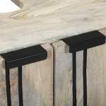 vidaXL Dulap de chiuvetă cu raft cu ușă Maro și negru 62 x 33 x 58 cm vidaXL Dulap de chiuvetă cu raft cu ușă Maro și negru 62 x 33 x 58 cm