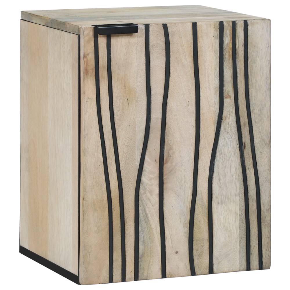 vidaXL Dulap de chiuvetă cu raft Maro și negru 38 x 33.5 x 48 cm