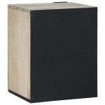 vidaXL Dulap de chiuvetă cu raft Maro și negru 38 x 33.5 x 48 cm vidaXL Dulap de chiuvetă cu raft Maro și negru 38 x 33.5 x 48 cm