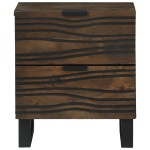vidaXL Dulap de noapte cu sertar 2 pcs castan 40 x 33 x 46 cm vidaXL Dulap de noapte cu sertar 2 pcs castan 40 x 33 x 46 cm