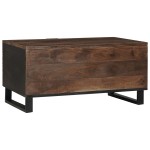 vidaXL Masa de cafea 80 x 50 x 40 cm - Lemn masiv de mango și placaj