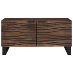 vidaXL Masă de cafea - 80 x 50 x 40 cm, făcută din lemn masiv și lemn stratificat. vidaXL Masă de cafea - 80 x 50 x 40 cm, făcută din lemn masiv și lemn stratificat.