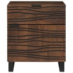 vidaXL Cabinet pentru noptieră 50x33x60 cm din lemn masiv de nuc vidaXL Cabinet pentru noptieră 50x33x60 cm din lemn masiv de nuc