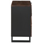 vidaXL Cabinet de Noptieră - 50x33x60 cm din lemn solid de mango și lemn reîncărcat. vidaXL Cabinet de Noptieră - 50x33x60 cm din lemn solid de mango și lemn reîncărcat.