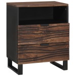 vidaXL Cabinet de noptieră - 50 x 33 x 60 cm - Fabricat din lemn solid și stratificat vidaXL Cabinet de noptieră - 50 x 33 x 60 cm - Fabricat din lemn solid și stratificat