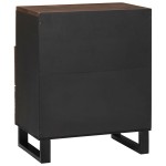 vidaXL Cabinet de noptieră - 50 x 33 x 60 cm - Fabricat din lemn solid și stratificat vidaXL Cabinet de noptieră - 50 x 33 x 60 cm - Fabricat din lemn solid și stratificat