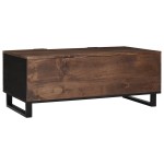 vidaXL Masa de cafea - 100x54x40 cm, din lemn solid și laminat.