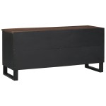 vidaXL Dulap TV - 100 x 33.5 x 46 cm, făcut din lemn masiv de mango. vidaXL Dulap TV - 100 x 33.5 x 46 cm, făcut din lemn masiv de mango.