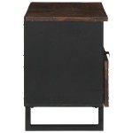 vidaXL Cabinet TV - 80x33.5x46 cm, din lemn masiv și lemn stratificat. vidaXL Cabinet TV - 80x33.5x46 cm, din lemn masiv și lemn stratificat.