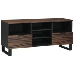 vidaXL Dulap TV 100x33.5x46 cm din lemn masiv și prelucrat
