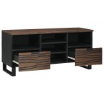 vidaXL Dulap TV 100x33.5x46 cm din lemn masiv și prelucrat